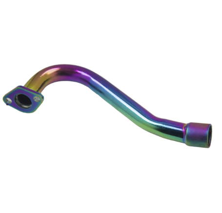 Titanium Color Exhaust Pipe Header For Predator 212cc Honda GX160 GX200 Go Kart Mini Bike